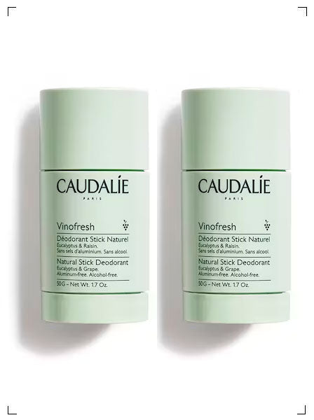 Caudalie DEODORANT STICK NATUREL VINOFRESH 2 PIECES, デオドラントスティック ヴィノフレッシュ 2個セット コーダリー