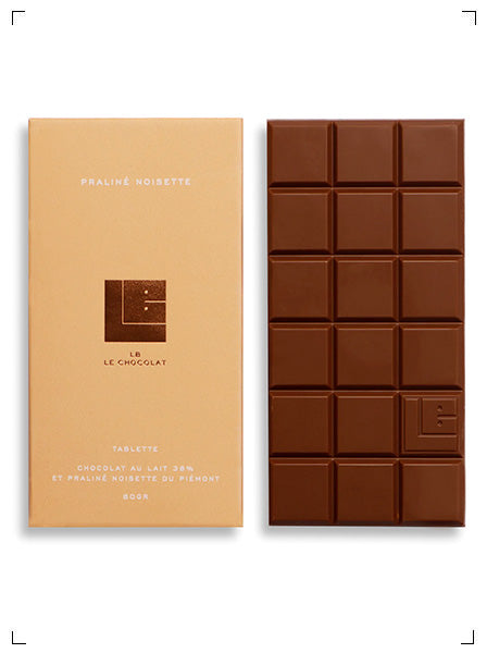 LB Le Chocolat TABLETTE PRALINE NOISETTE, タブレット プラリネ ノワゼット エル ベー ル ショコラ