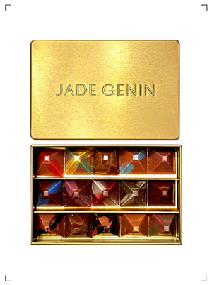 Jade Genin BOITE CHOCOLAT PYRAMIDES 15PIECES, ボンボンショコラ アソート 15個入り ジャド ジュナン