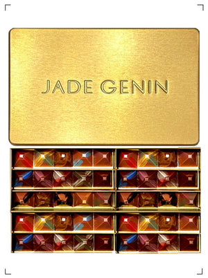 Jade Genin BOITE CHOCOLAT PYRAMIDES 45PIECES, ボンボンショコラ アソート 45個入り ジャド ジュナン