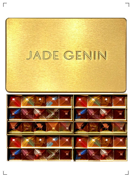 Jade Genin BOITE CHOCOLAT PYRAMIDES 45PIECES, ボンボンショコラ アソート 45個入り ジャド ジュナン