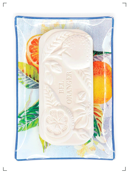 Fragonard BEL ORANGER SAVON & PORTE SAVON, ベル オランジュ ソープ＆ソープトレイセット フラゴナール