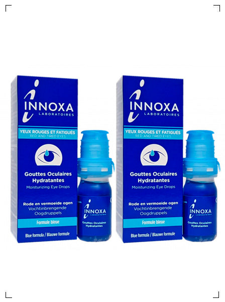 Innoxa YEUX ROUGES ET FATIGUES GOUTTES / 10ML 2PIECES SET, アイローション ブルータイプ 疲れ目＆赤目用 10ml 2個セット イノクサ