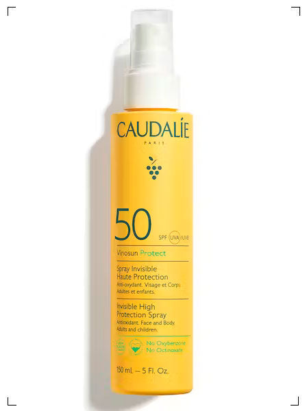 Caudalie VINOSUN PROTECT SPRAY INVISIBLE HAUTE PROTECTION SPF50, ハイプロテクション インビジブル 日焼け止めスプレー SPF50 コーダリー