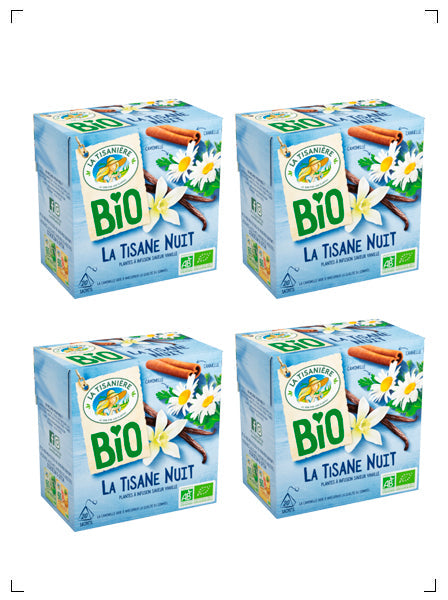 La Tisaniere LA TISANE NUIT BIO, ティザンヌ ニュイ ビオ 4箱セット ラ ティザニエール