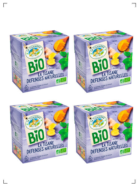 La Tisaniere LA TISANE DEFENSES NATURELLES BIO, デフォンス ナチュレル ビオ  4箱セット ラ ティザニエール