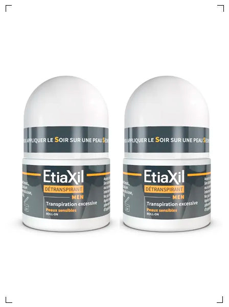 Etiaxil DETRANSPIRANT / MEN PEAUX SENSIBLES 2 PIECES, デトランスピラン 敏感肌男性用 2個セット エティアキシル