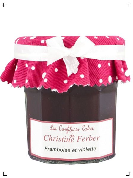 Christine Ferber CONFITURE FINE FRAMBOISE D'ALSACE ET VIOLETTE, コンフィチュール フィン フランボワーズ＆ スミレ クリスティーヌ フェルベール