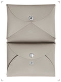 Hermes PORTE CARTE CALVI DUO COMPACT BETON, カルヴィ カードケースデュオ べトン エルメス