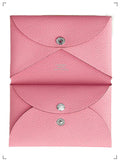 Hermes PORTE CARTE CALVI DUO COMPACT ROSE AZALEE, カルヴィ カードケースデュオ ローズアザレ エルメス