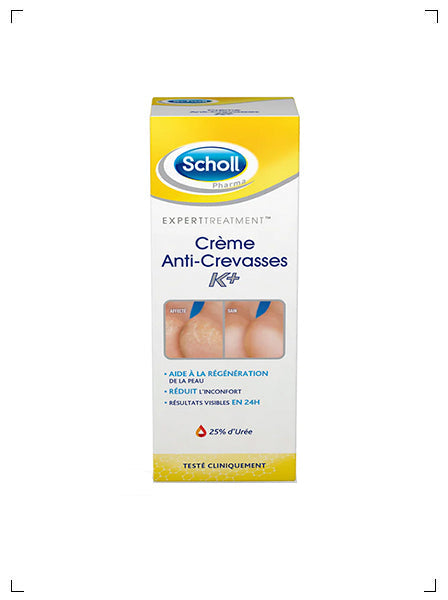 Scholl CREME SCHOLL TRAITEMENT REPARATRICE ANTI-CREVASSES K+, アンチクレバス Kプラス フットケアクリーム ショール