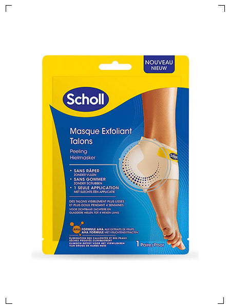 Scholl MASQUE PIEDS EXFOLIANT TALON, ヒールフットマスク エクスフォリアント ショール