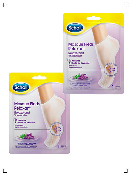 Scholl MASQUE PIEDS RELAXANT, リラックス フットマスク ショール