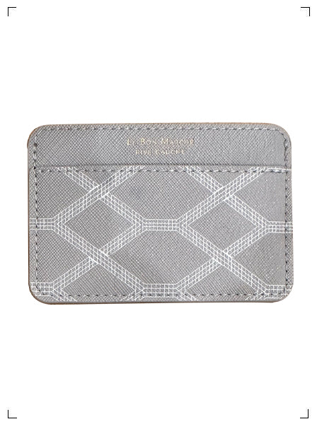 Le Bon Marche PORTE CARTE MOTIF ESCALATOR (GRIS CLAIR), カードケース エスカレーター(ライトグレー) ル ボン マルシェ