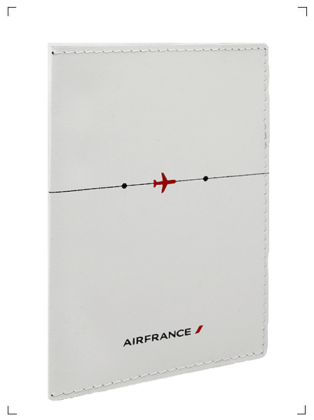 Air France PASSPORT CASE TRICOLORE BLANC, パスポートケース トリコロール 白 エールフランス