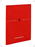Air France PASSPORT CASE TRICOLORE ROUGE, パスポートケース トリコロール 赤 エールフランス