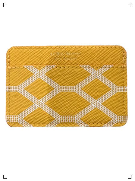 Le Bon Marche PORTE CARTE MOTIF ESCALATOR (MUTARDE), カードケース エスカレーター(マスタードイエロー) ル ボン マルシェ