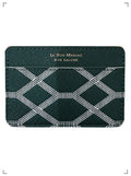 Le Bon Marche PORTE CARTE MOTIF ESCALATOR (D GREEN), カードケース エスカレーター（濃グリーン） ル ボン マルシェ
