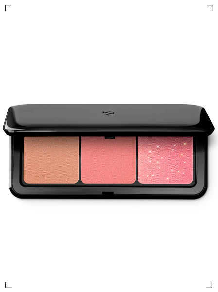 Kiko MULTI FINISH TRIO BLUSH AND BRONZER PALETTE 02MAUVE, マルチフィニッシュ トリオ ＆ ブロンザー パレット 02モーヴ キコ