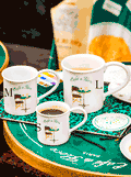 Marin Montagut TASSE CAFE DE FLORE TAILLE M, カフェドフロール マグカップ Ｍサイズ マラン　モンタギュ
