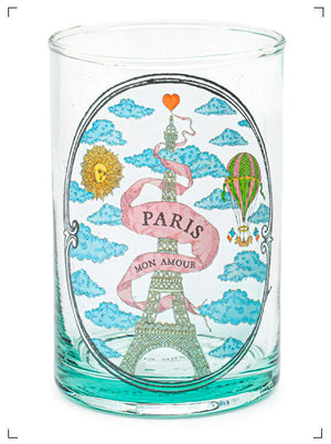 Marin Montagut VERRE ILLUSTRE PARIS MON AMOUR, グラス パリモナムール マラン　モンタギュ