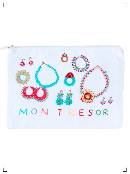 Fragonard POCHON COTON MON TRESOR, コットンポーチ モントレゾー フラゴナール