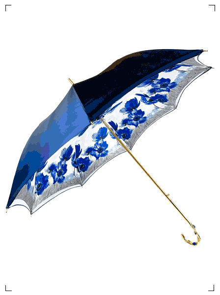 Il Marchesato BLUE FLOWERS UMBRELLA, ブルーフラワー イル マルケサート