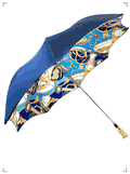 Il Marchesato FANTASTIC BLUE WITH CHAINS STYLE FOLDING UMBRELLA, ファンタスティックブルー チェーンスタイル 折り畳みタイプ イル マルケサート