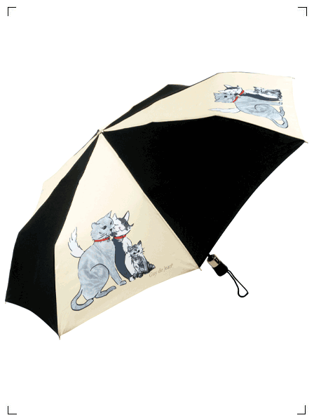 Guy de Jean PARAPLUIE PLIANTLES  MINOUS, 折り畳み傘 ミヌー ギ ド ジャン