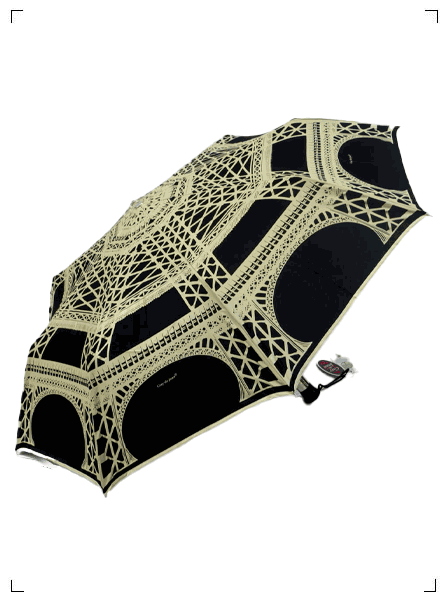 Guy de Jean PARAPLUIE PLIANTLES EIFFEL NOIR, 折り畳み傘 エッフェル塔 ブラック ギ ド ジャン