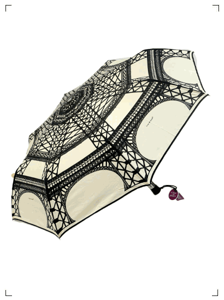 Guy de Jean PARAPLUIE PLIANTLES EIFFEL IVOIRE, 折り畳み傘 エッフェル塔 アイボリー ギ ド ジャン