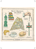Marin Montagut FOULARD SAINT GERMAIN DES PRES GRAND, スカーフ サンジェルマンデプレ 大 マラン　モンタギュ