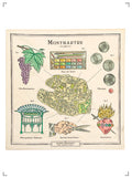 Marin Montagut FOULARD MONTMARTRE GRAND, スカーフ モンマルトル 大 マラン　モンタギュ