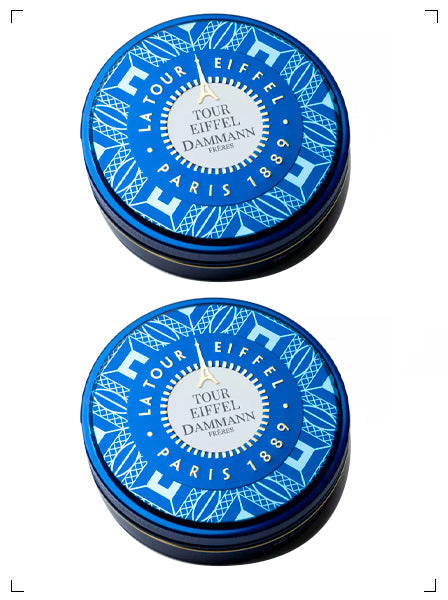 Dammann Freres TOUR EIFFEL 6 SACHETS 2 BOITES, エッフェル塔 6袋入り２缶セット ダマン フレール