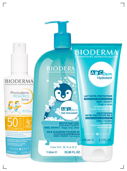 Bioderma SET POUR LES ENFANTS ET BEBES PLUS DE 1 AN, 1歳からの赤ちゃんお子様ケア 3点セット ビオデルマ