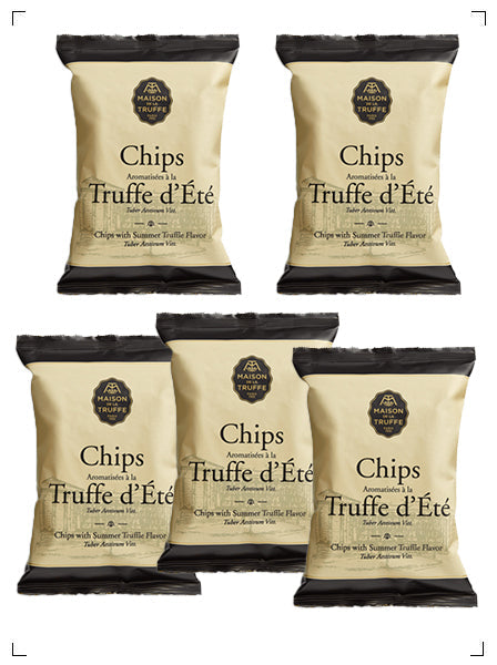 Maison de la Truffe CHIPS AROMATISEE A LA TRUFFE D ETE  5 SACHETS, サマートリュフ風味ポテトチップス 5袋セット メゾン ド ラ トリュフ