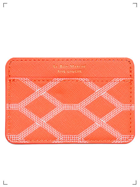 Le Bon Marche PORTE CARTE MOTIF ESCALATOR (ORANGE), カードケース エスカレーター(オレンジ) ル ボン マルシェ