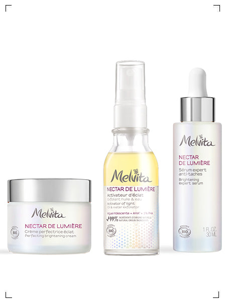 Melvita NECTAR DE LUMIERE SET, ネクターデルミエール 3点セット メルヴィータ