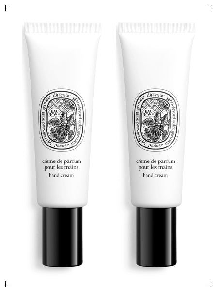 Diptyque CREME DE PARFUM POUR LES MAINS EAU ROSE 2PCS, ハンドクリーム オー ローズ ２個セット ディプティック