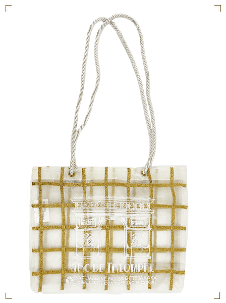 Brigitte Tanaka SAC ORGANZA ARC DE TRIOMPHE LE BON MARCHE COLLABORATION, ショッピングバッグ 凱旋門 ル ボン マルシェ コラボレーション ブリジット タナカ