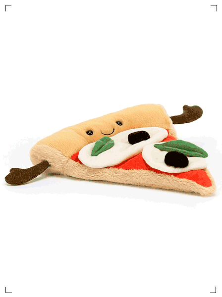 Jellycat  PELUCHE AMUSEABLE PART DE PIZZA, ぬいぐるみ ピザ ジェリーキャット