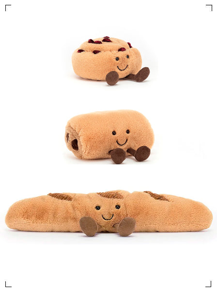 Jellycat  PELUCHE PETITS DEJEUNER PARISIEN 3PIECES, ぬいぐるみ パリの朝食 3点セット ジェリーキャット