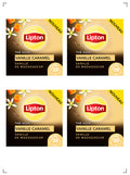 Lipton THE NOIR AU CARAMEL ET A LA VANILLE DE MADAGASCAR, ブラックティー キャラメルバニラ 4箱セット リプトン
