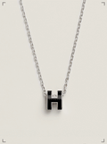 Hermes PENDENTIF MINI POP H CHAINE SILVER, ミニポップ アッシュ ペンダント シルバーチェーン エルメス