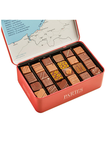 Paries BOITE METAL CHOCOLATS T2, メタル缶 チョコレート詰め合わせT2 パリエス