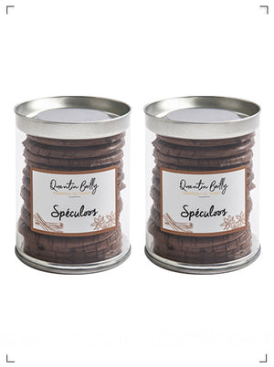 Quentin Bailly SABLES SPECULOOS ET CHOCOLAT AU LAIT, スペキュロスとミルクチョコレートのサブレ 2個セット カンタン バイィ