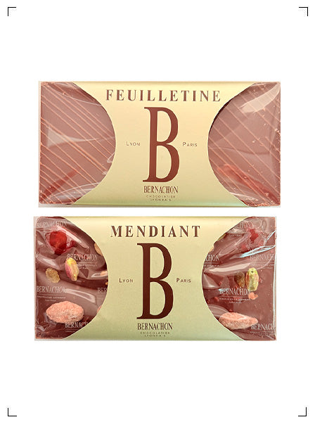 Bernachon 2 TABLETTES-NOIR MENDIANT ET FEUILLETINE, 2025トップ2 ノワール マンディアン＆フィユティン ベルナシオン