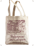 Shakespeare ＆ Company BURGUNDY FACADE TOTE BAG, シグネチャー トートバッグ バーガンディー シェイクスピアアンドカンパニー