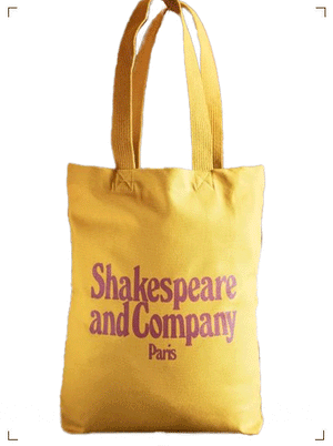 Shakespeare ＆ Company GEORGE TOTE BAG, ロゴトートバッグ イエロー シェイクスピアアンドカンパニー