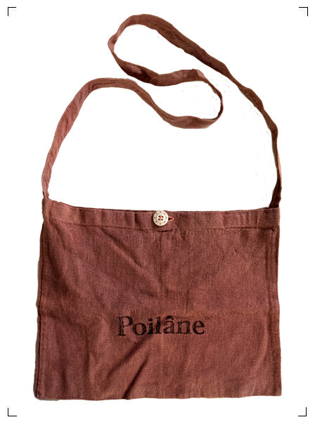 Poilane POCHETTE EN LIN LILAS, リネン ポシェット リラ ポワラーヌ